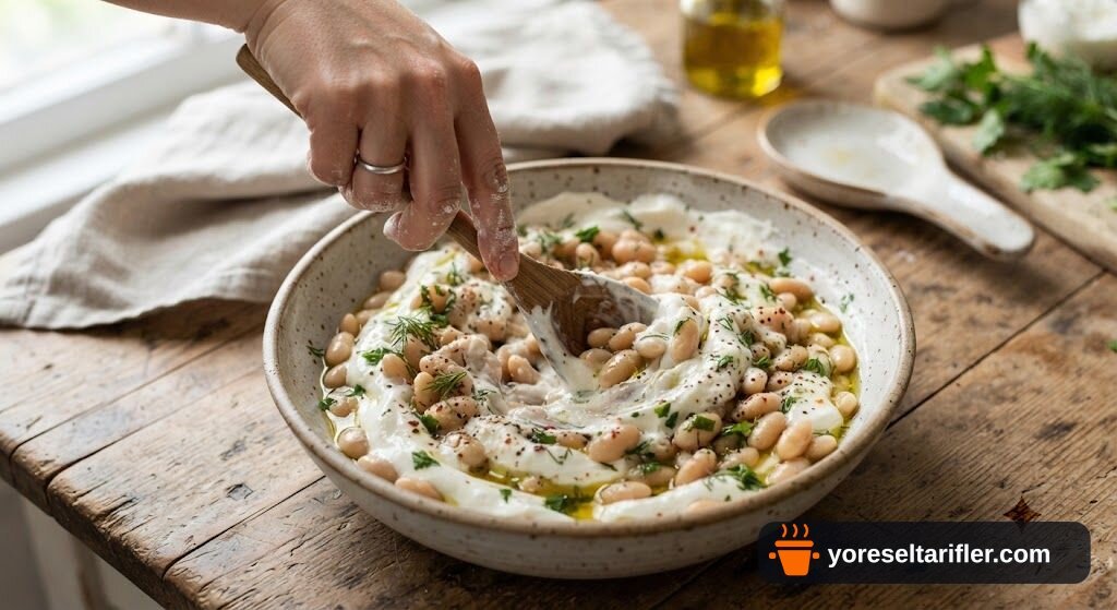 Kremamsı Kuru Fasulye Mezesi Tarifi — Adım 2