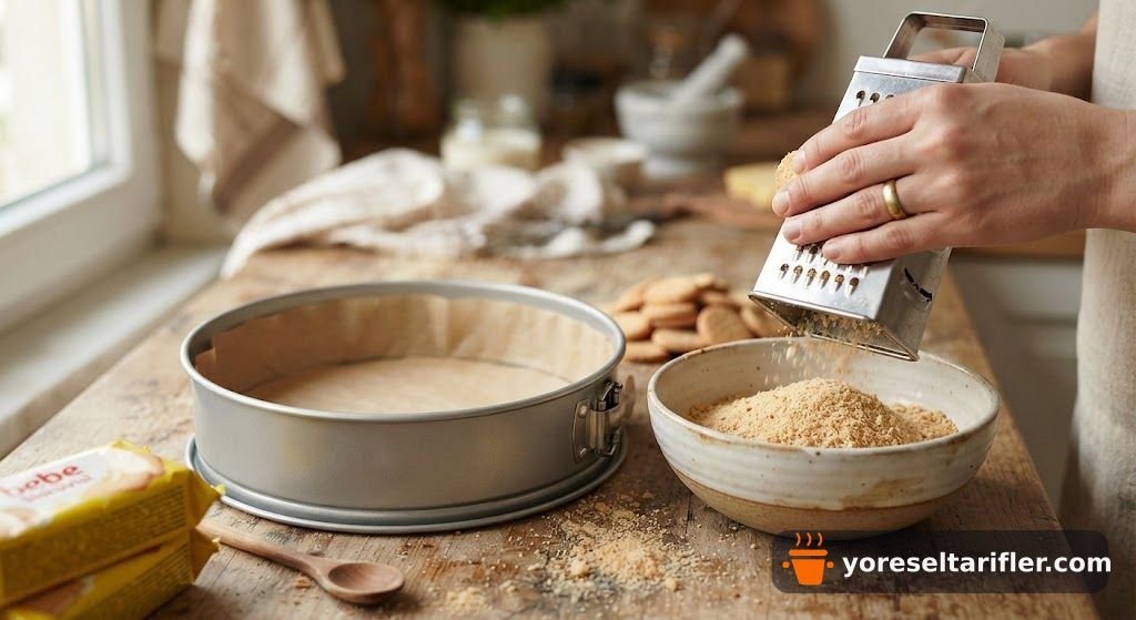 Kremasız Çilekli Labne Cheesecake Tarifi — Adım 1