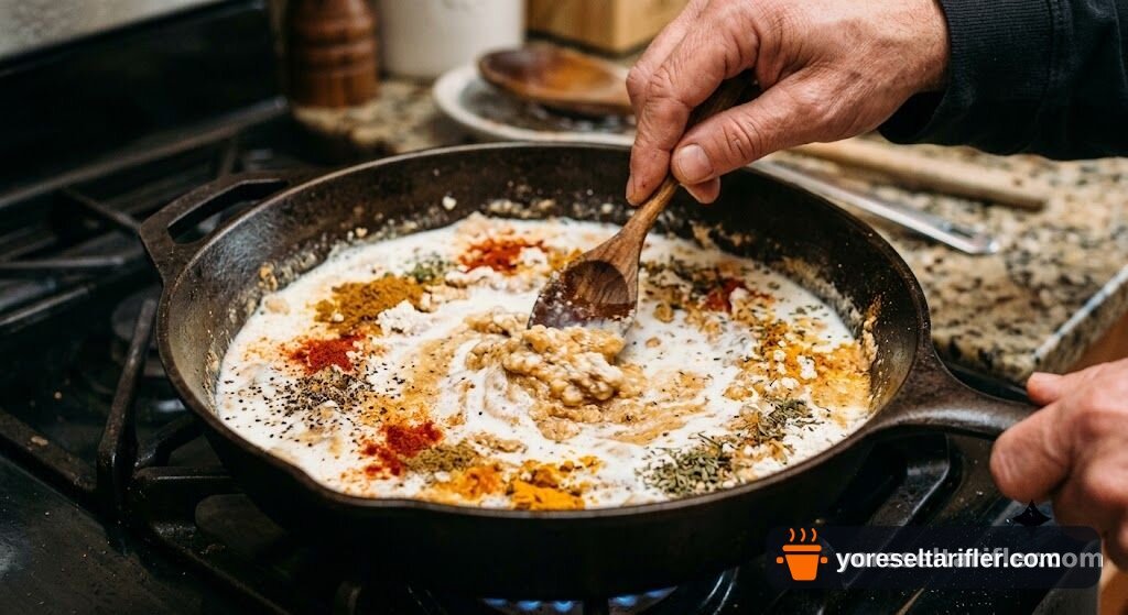 Kremasız Köri Soslu Tavuk Tarifi — Adım 6