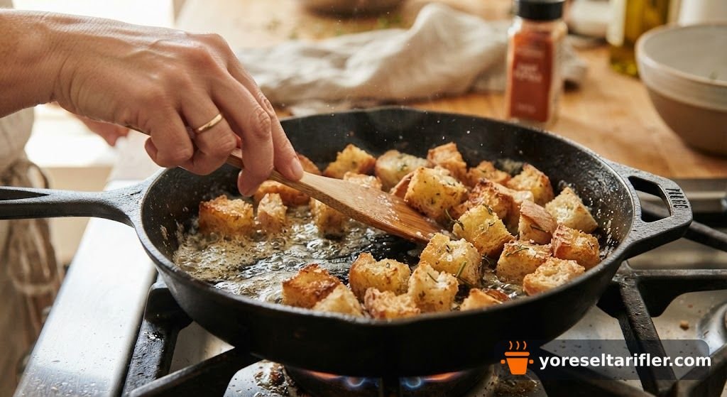 Krutonlu Ton Balığı Sezar Salatası Tarifi — Adım 3