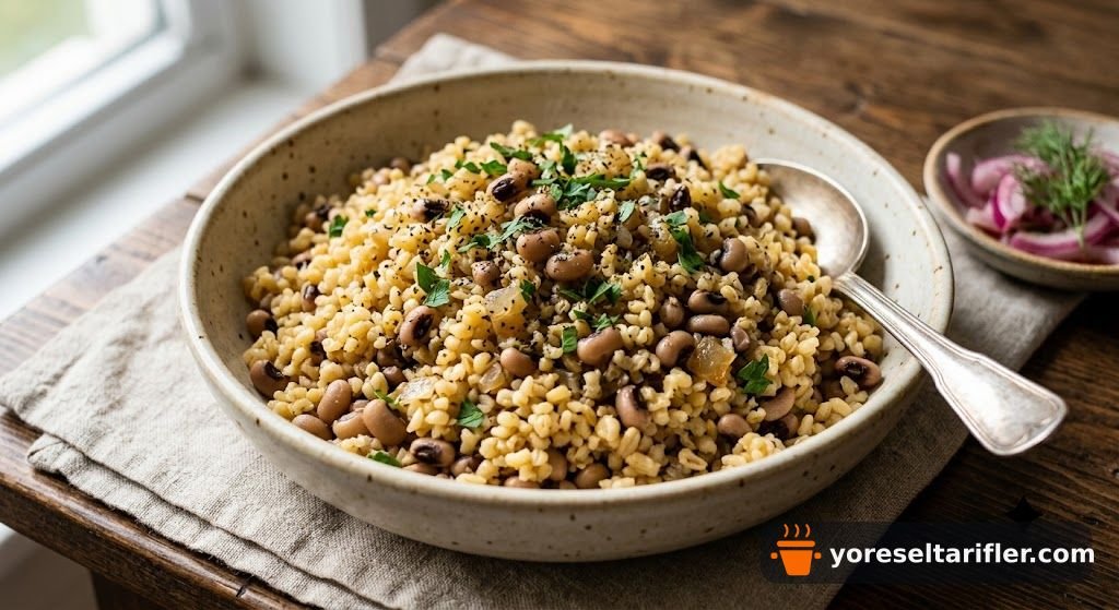 Kuru Börülceli, Tereyağlı Bulgur Pilavı Tarifi — Adım 5