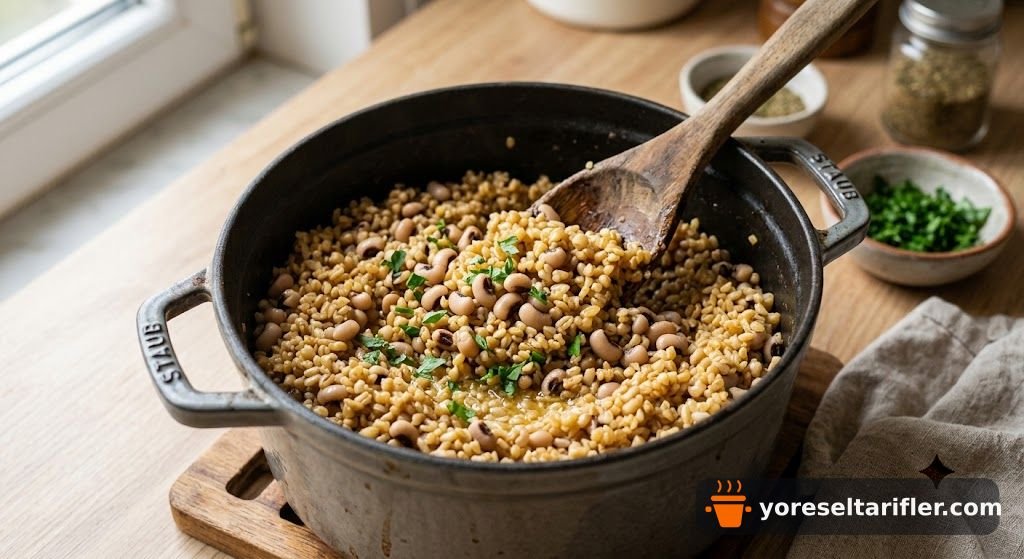 Kuru Börülceli, Tereyağlı Bulgur Pilavı Tarifi — Adım 6