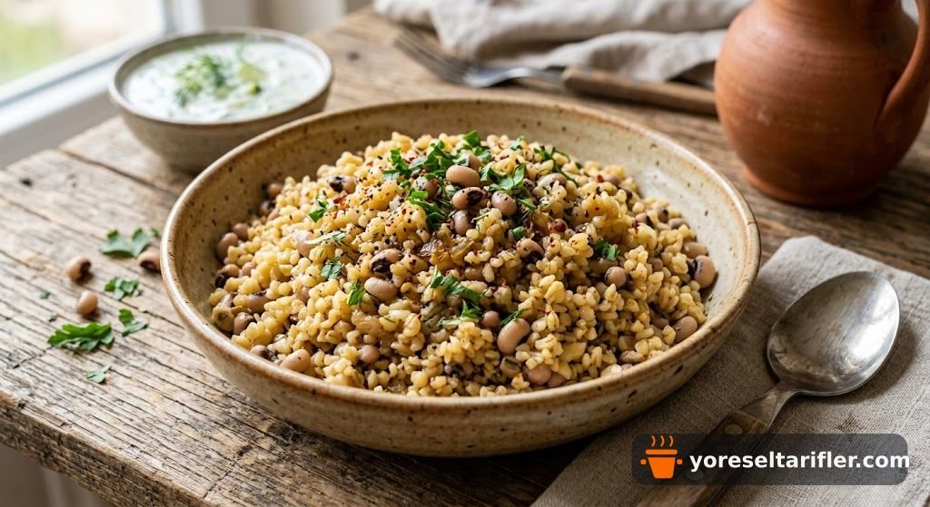 Kuru Börülceli, Tereyağlı Bulgur Pilavı Tarifi — Adım 8