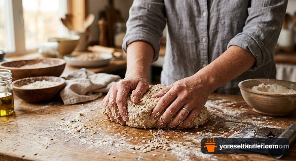 Kuru Domatesli Ekşi Mayalı Hamur Ekmek Tarifi — Adım 2