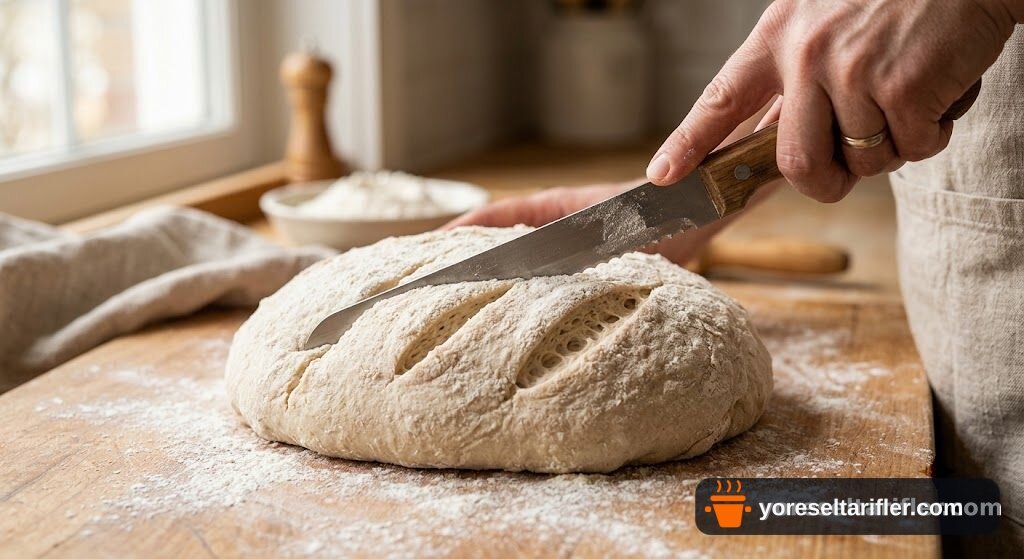 Kuru Domatesli Ekşi Mayalı Hamur Ekmek Tarifi — Adım 5