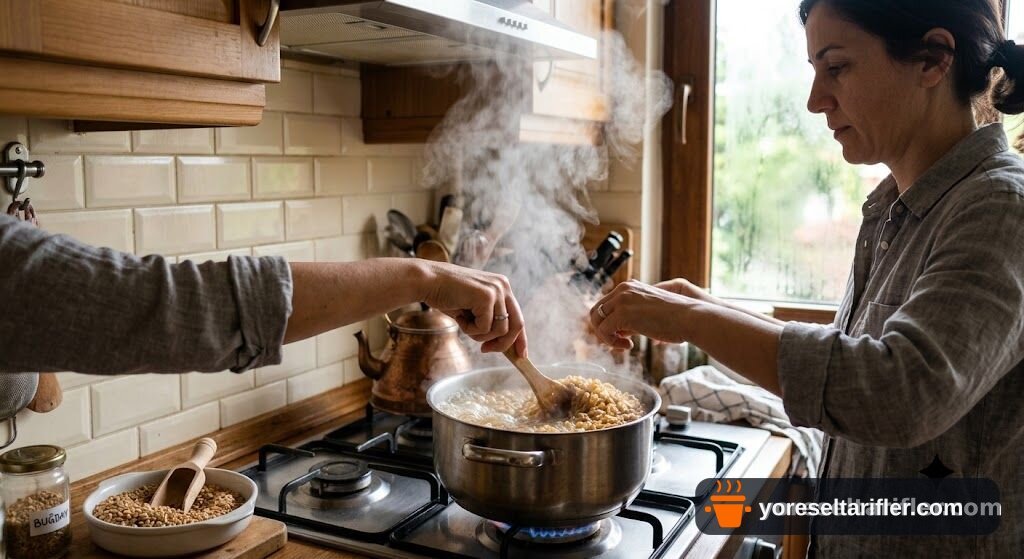 Kuru Domatesli Glutensiz Buğday Salatası Tarifi — Adım 1