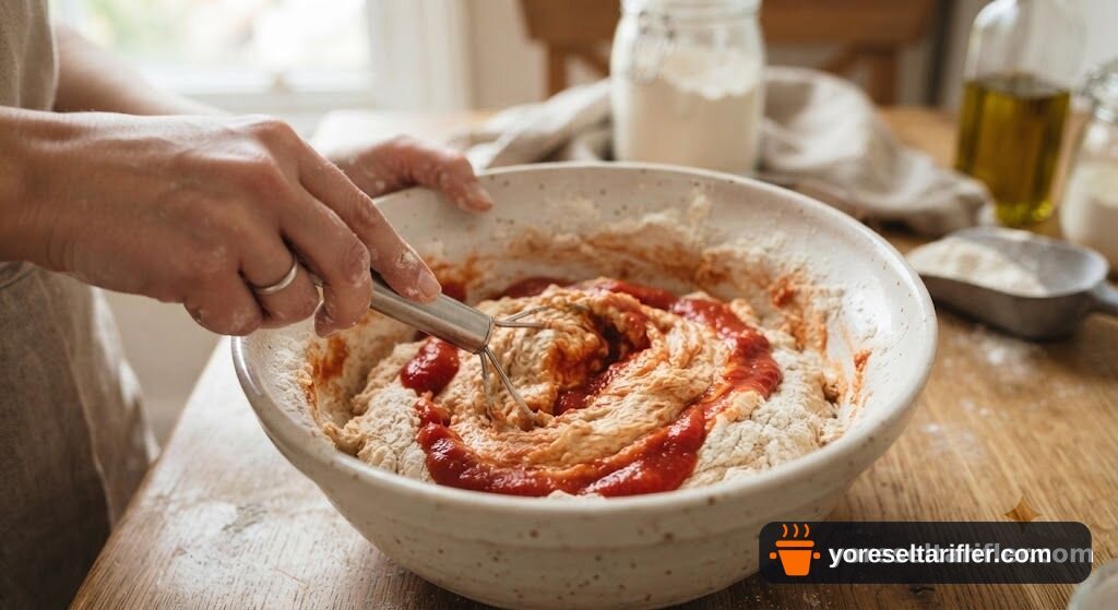 Kuru Domatesli Siyez Kraker Tarifi — Adım 4