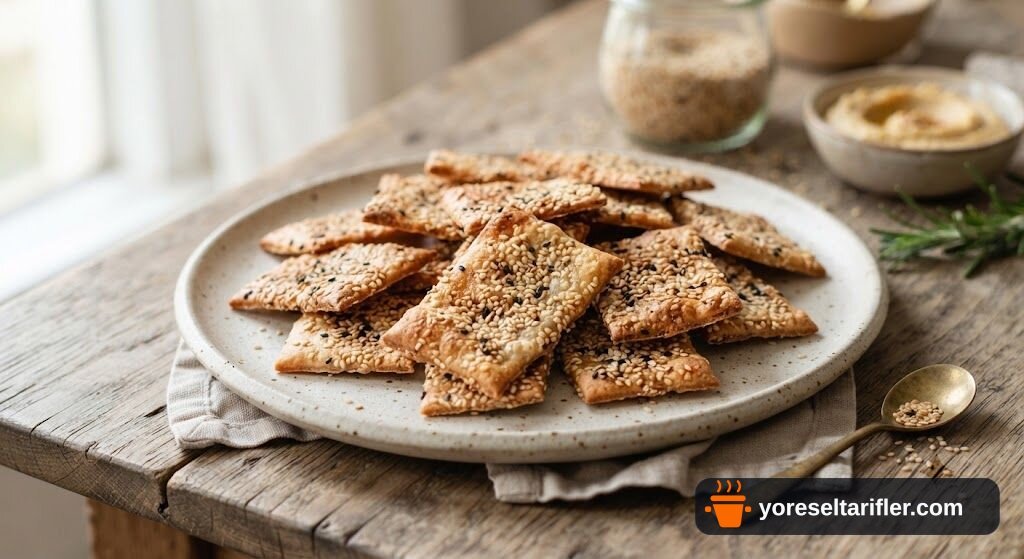 Kuru Domatesli Siyez Kraker Tarifi — Adım 9
