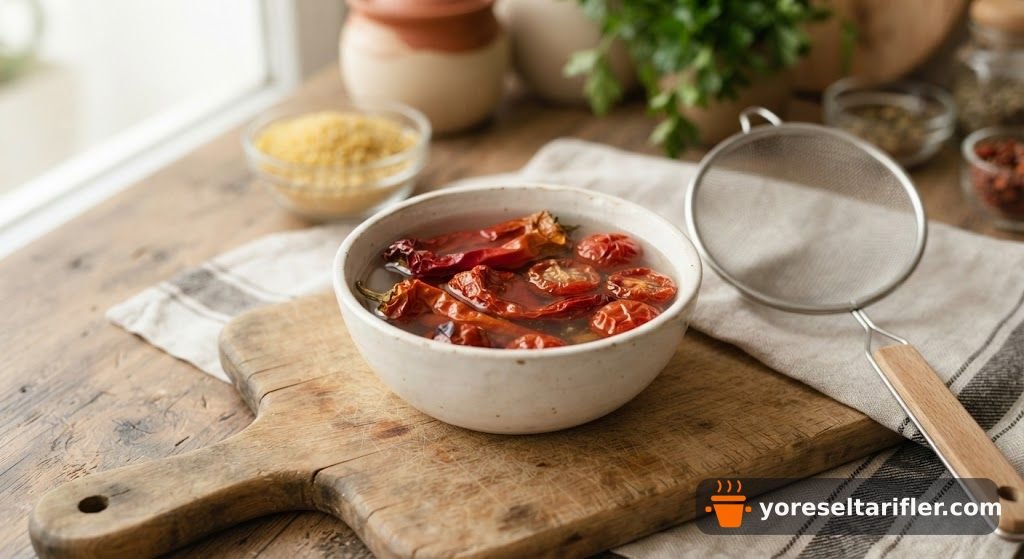 Kuru Patlıcanlı Bulgur Pilavı Tarifi — Adım 2