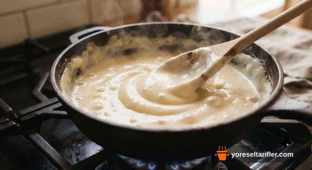 Kuşbaşı Etli Beşamel Soslu Spagetti Tarifi — Adım 5