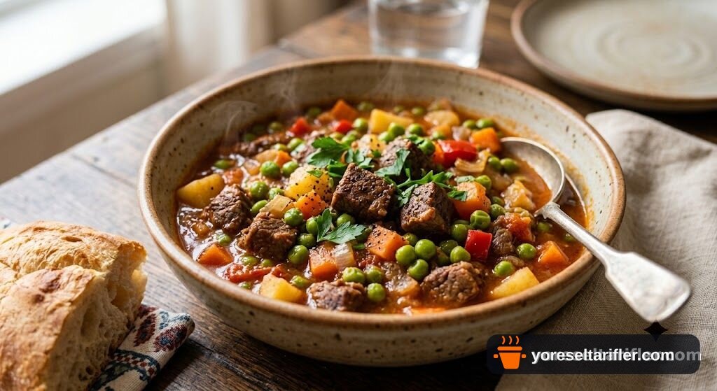 Kuşbaşı Etli Bezelye Yemeği Tarifi — Adım 6