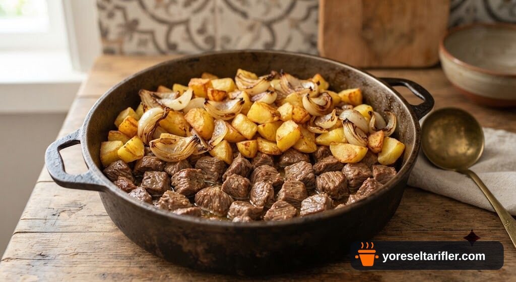 Kuşbaşı Etli Kapama Tarifi — Adım 2