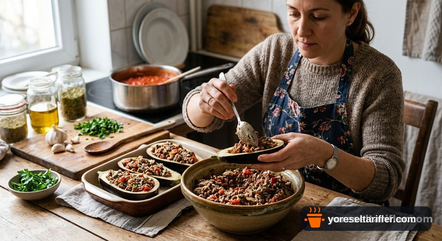 Kuşbaşı Etli Karnıyarık Tarifi — Adım 6