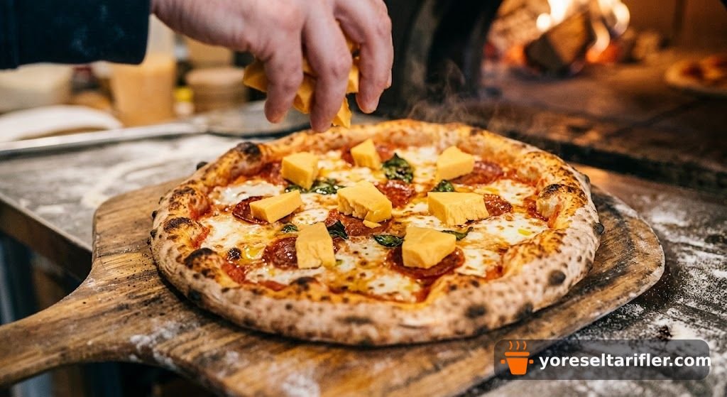 Kuşkonmazlı ve Cheddar Peynirli Pizza Tarifi — Adım 11