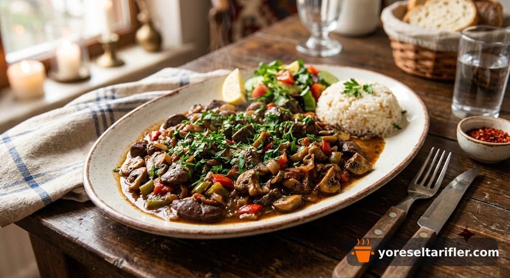 Kuzu Böbrek ve Mantar Sote Tarifi — Adım 6