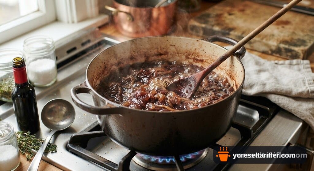 Fransız Usulü Soğan Çorbası Tarifi — Adım 6