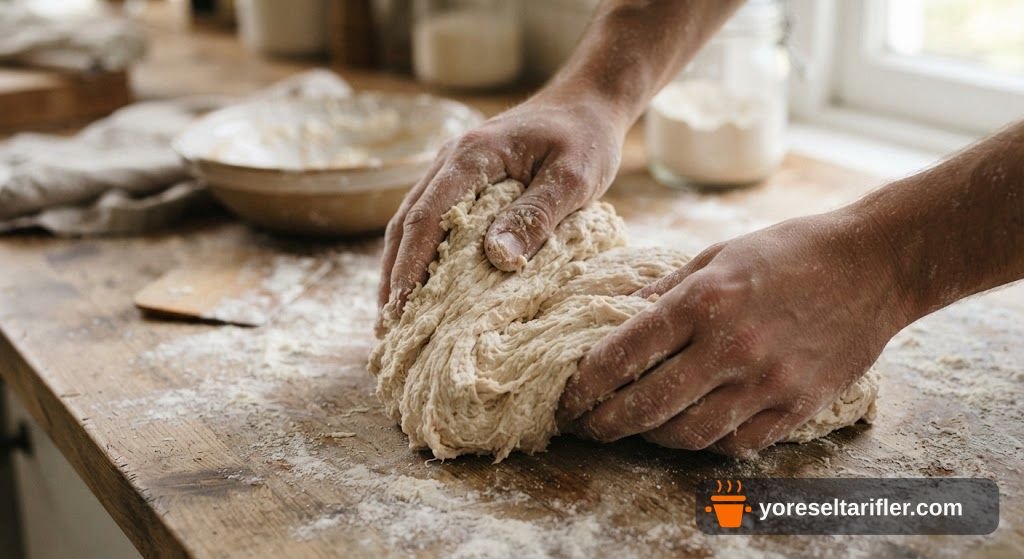 Labne Peynirli Rulo Poğaça Tarifi — Adım 2