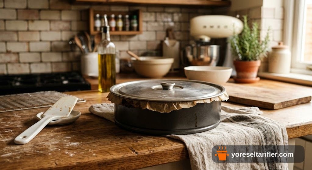 Labne ve Krem Peynirli San Sebastián Cheesecake Tarifi — Adım 6