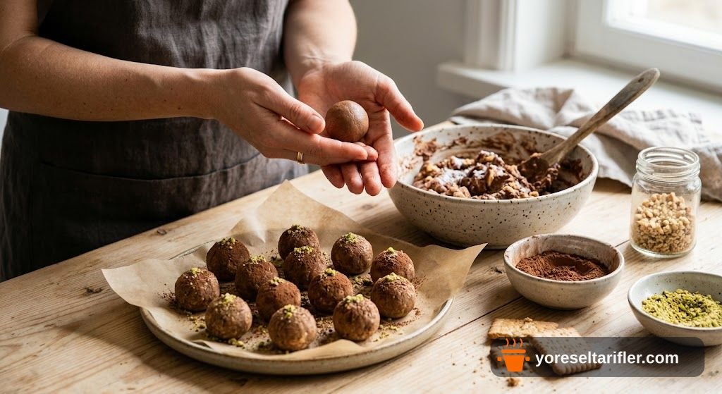 Labneli Bisküvi Topları Tarifi — Adım 3