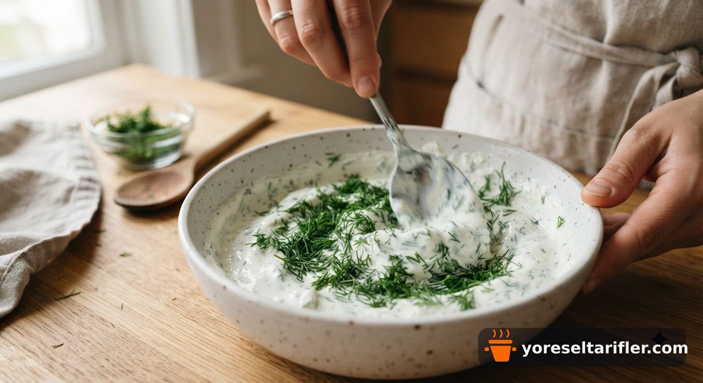 Labneli Haydari Mezesi Tarifi — Adım 4