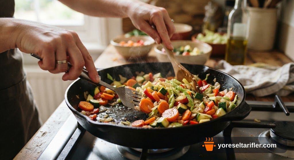 Lahana Yaprağı ve Pirinç Yufkasıyla Spring Roll Tarifi — Adım 3