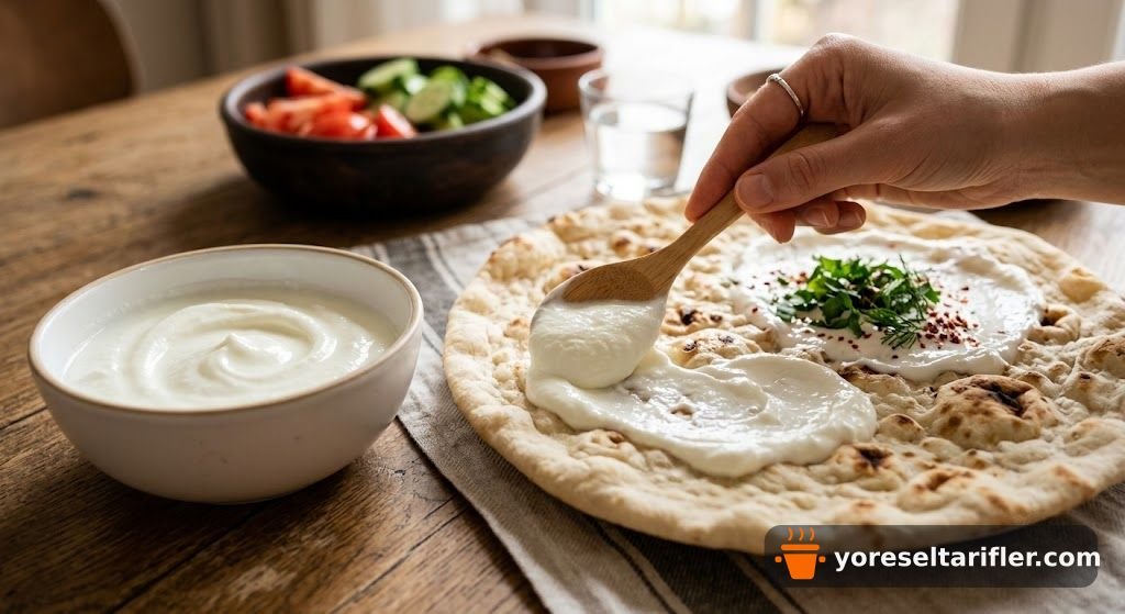 Lavaşla Hazırlanan Çeçil Peynirli Pizza Tarifi — Adım 2