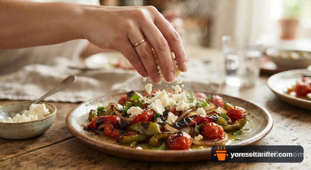 Lavaşla Hazırlanan Çeçil Peynirli Pizza Tarifi — Adım 4