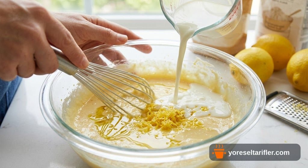 Limon Aromalı Yumuşak Kek Tarifi — Adım 3