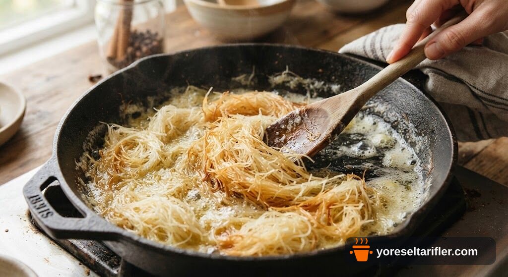 Limon Kokulu Kadayıflı Kek Tatlısı Tarifi — Adım 1