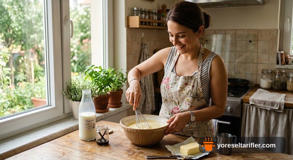 Limon Kokulu Kadayıflı Kek Tatlısı Tarifi — Adım 7