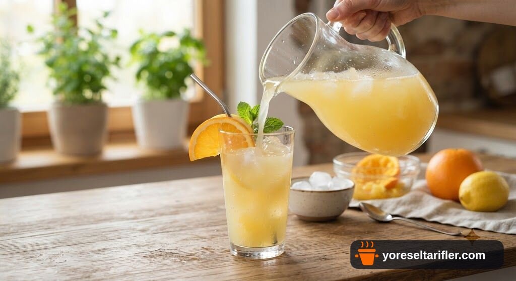 Limon ve Portakal Karışımı Limonata Tarifi — Adım 6