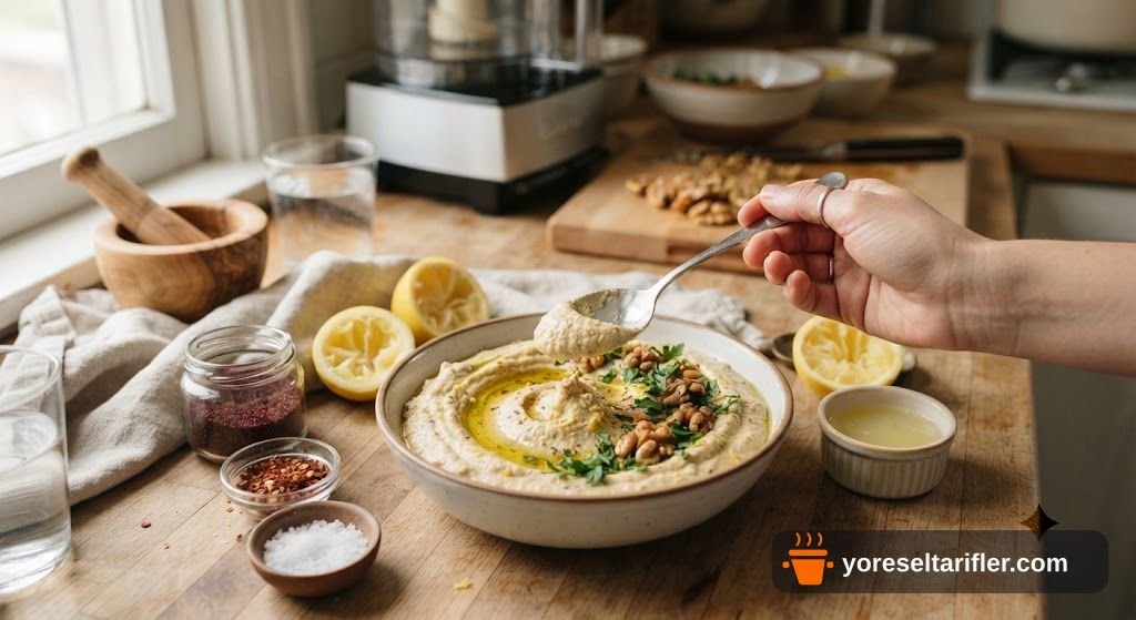 Limonlu Cevizli Humus Tarifi — Adım 3