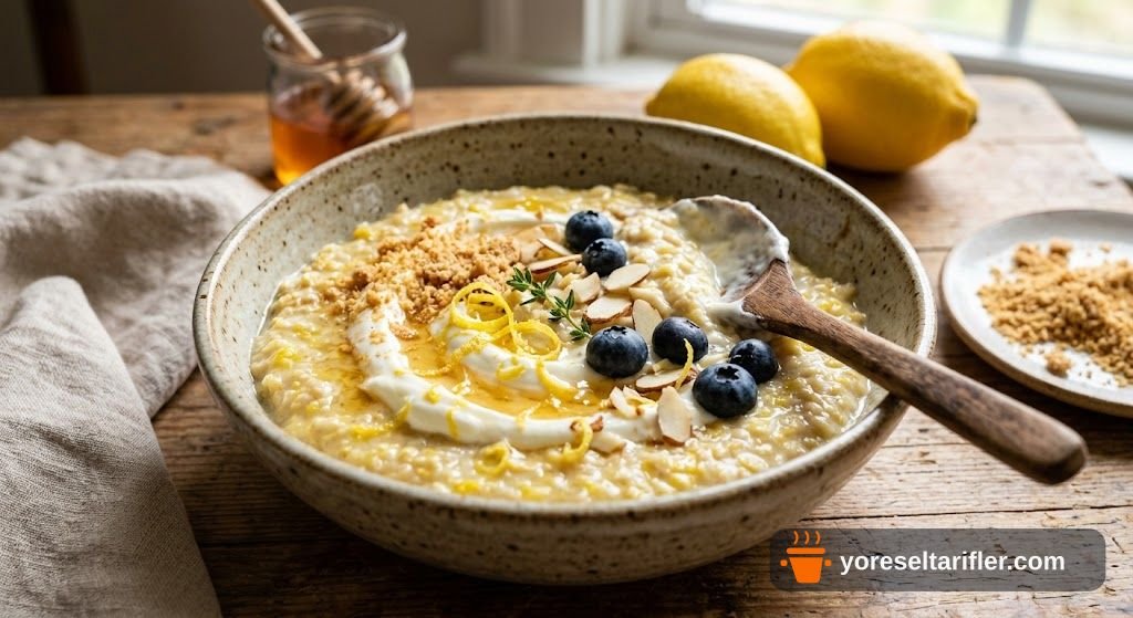 Limonlu Cheesecake Tadında Yulaf Lapası Tarifi — Adım 2