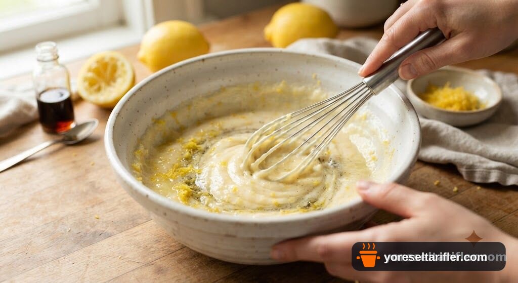 Limonlu Vanilyalı Kurabiye Tarifi — Adım 3