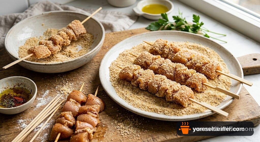 Lokum Gibi Tavuk Şiş Tarifi — Adım 3