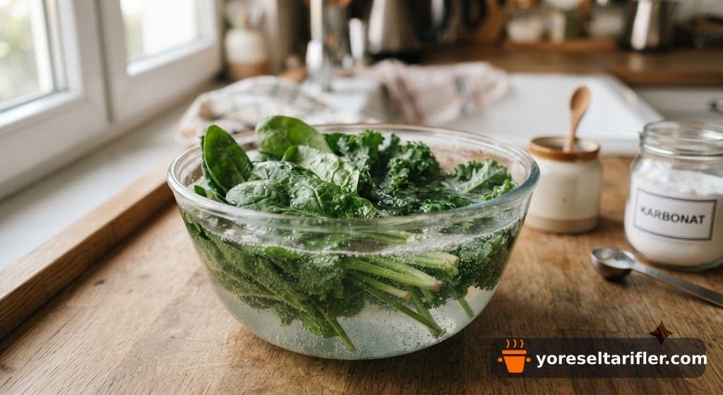 Lor Peynirli Hafif Yeşil Salata Tarifi — Adım 1