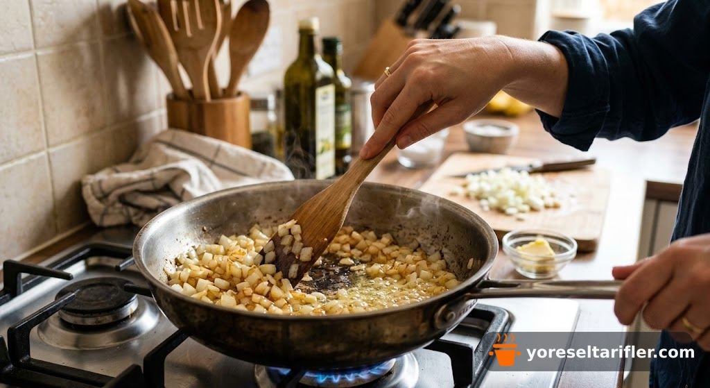 Macar Usulü Mantar Çorbası Tarifi — Adım 1