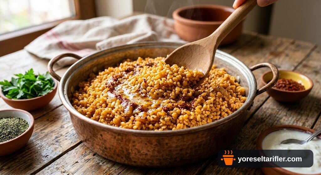 Malatya Usulü Bulgur Pilavı (Taneli, Nefis) — Adım 5
