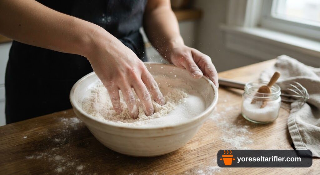 Mandalina Kremalı Hafif Mereng Tart Tarifi — Adım 1