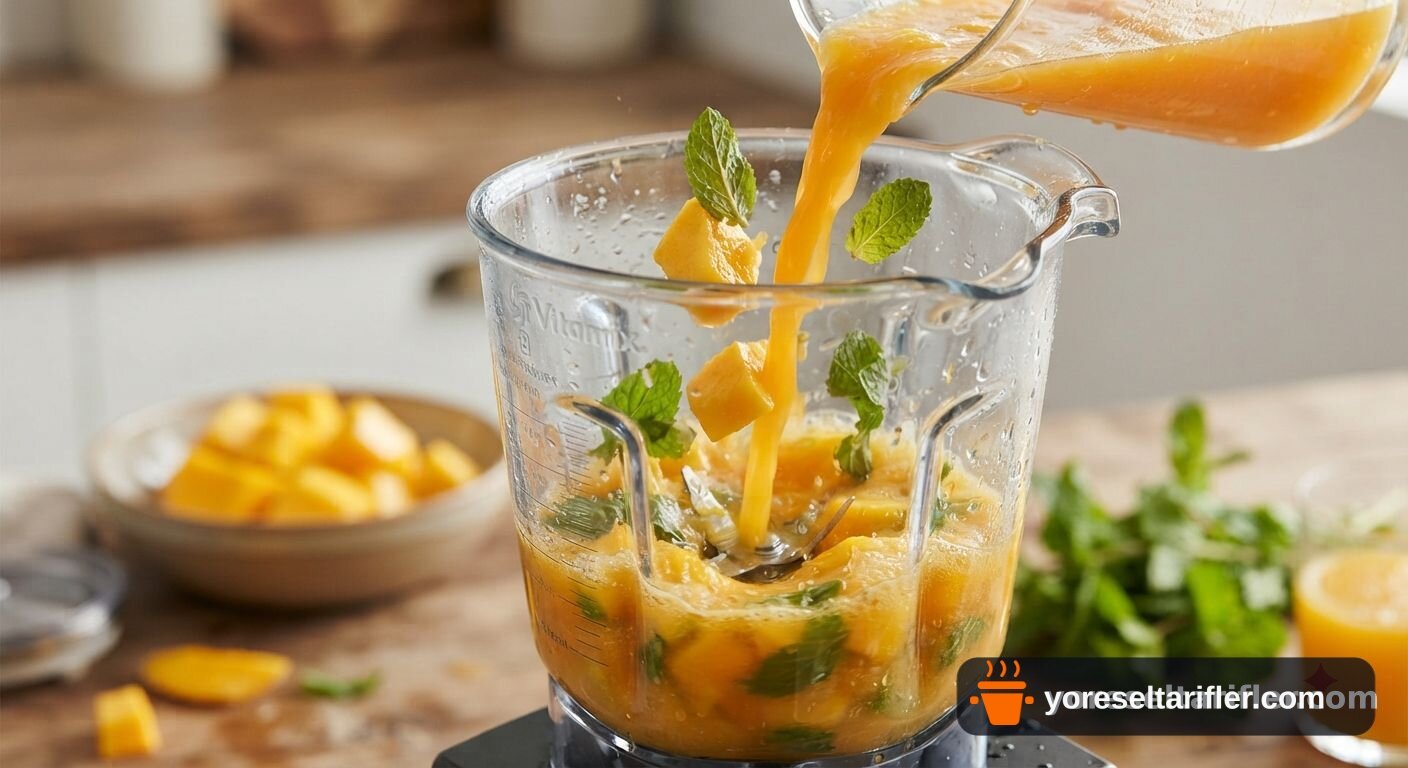 Mangolu Portakallı Smoothie Tarifi — Adım 2