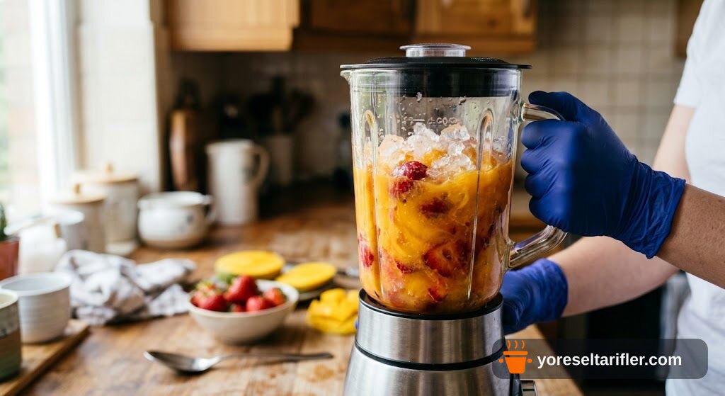 Mangolu ve Çilekli Lassi Tarifi — Adım 5