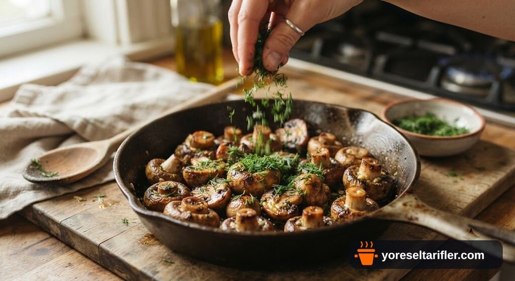 Mantar Dolgulu Çıtır Patates Pankek Tarifi — Adım 3