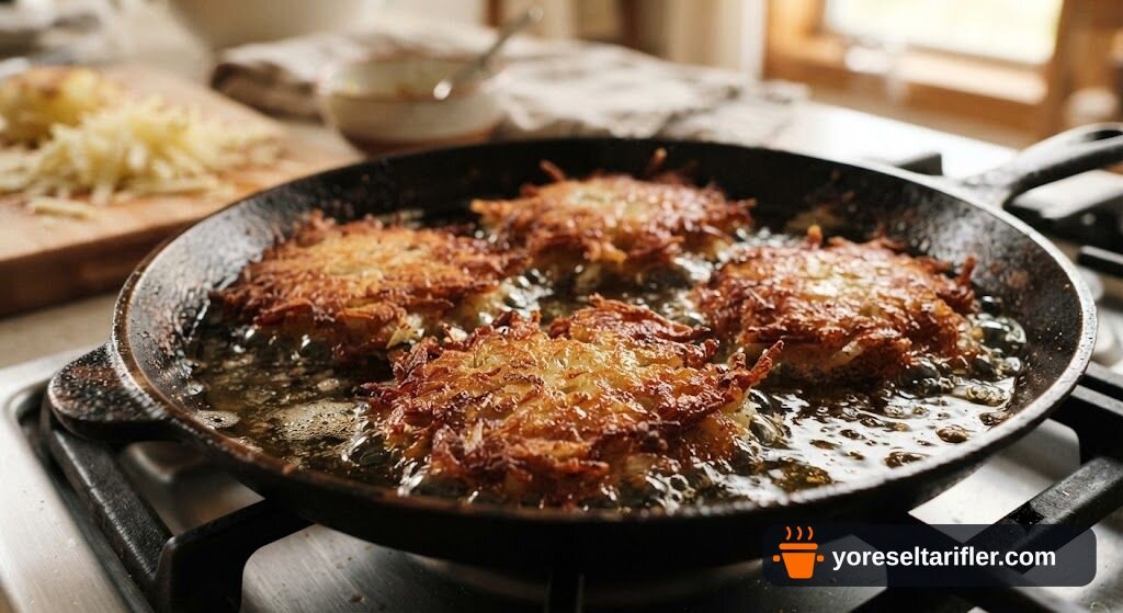 Mantar Dolgulu Çıtır Patates Pankek Tarifi — Adım 7