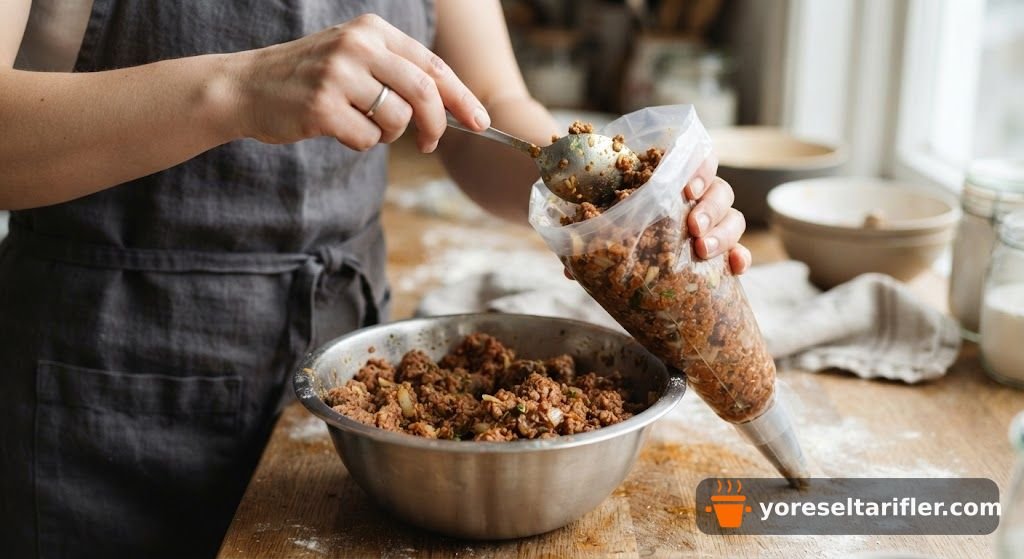 Mantı Tadında Kıymalı Makarna Tarifi — Adım 2