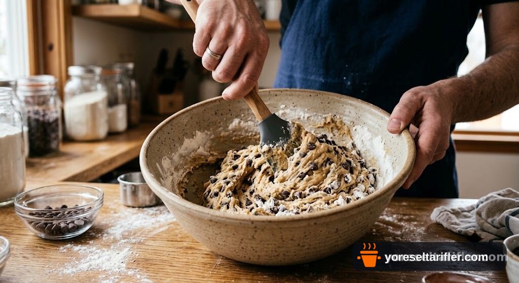 Margarinli Damla Çikolatalı Kurabiye Tarifi — Adım 2