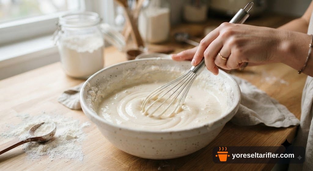 Mayasız Sütlü Poğaça Tarifi — Adım 5