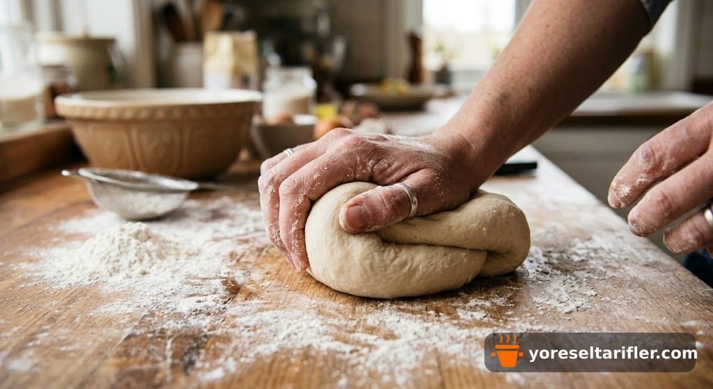 Maydanozlu Peynirli Tereyağlı Poğaça Tarifi — Adım 3