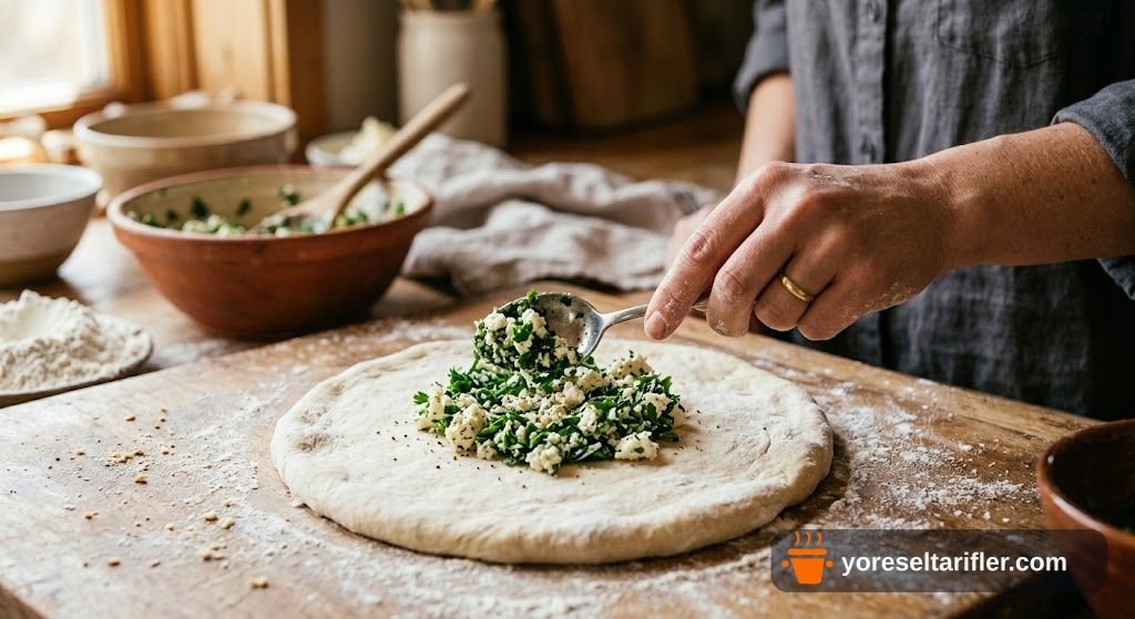 Maydanozlu Peynirli Tereyağlı Poğaça Tarifi — Adım 5