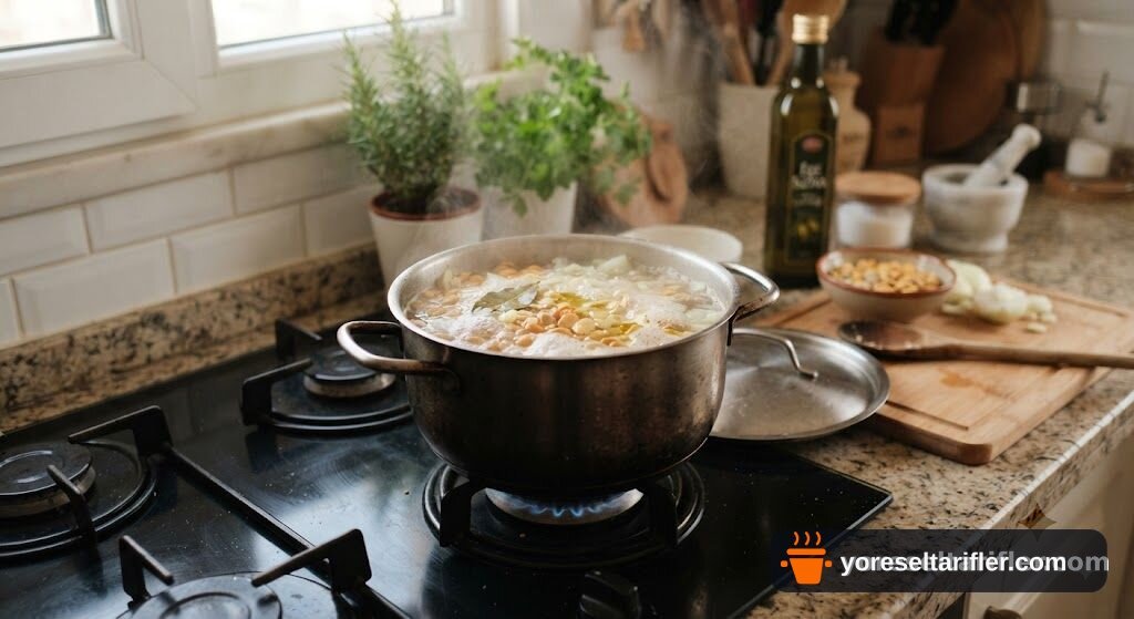 Meksika Usulü Safranlı Fava Çorbası Tarifi — Adım 1