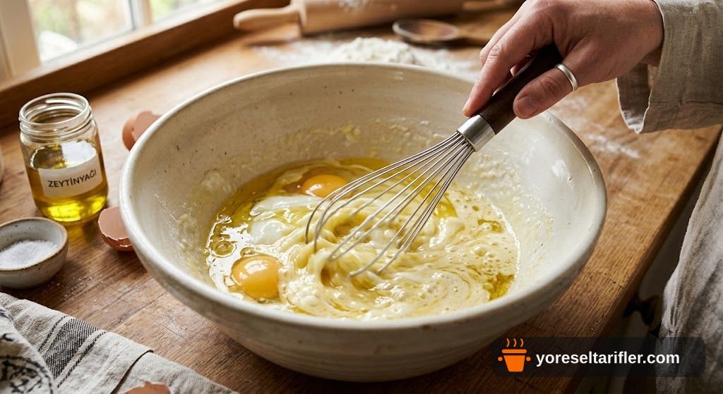 Mercimek Unlu Lor Peynirli Poğaça Tarifi — Adım 1